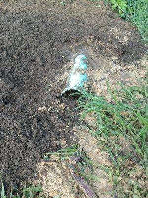 Exposed pipe not even sure what it is