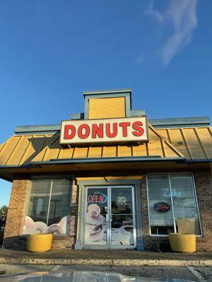 Beautiful blue sky, it's a great day for donuts!