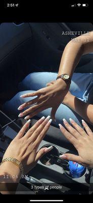 My friends and I got three types of French tip!! We loved it!