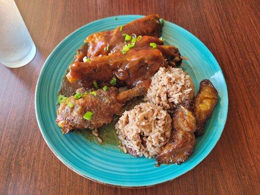 chipotle bbq ribs & jerk chicken