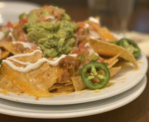 Best $6 nachos we ever had!  The beans were incredible!