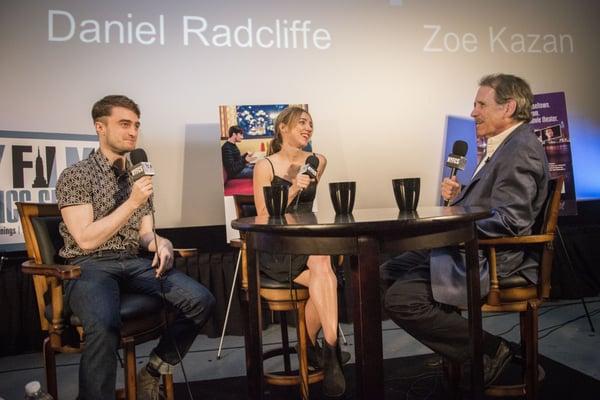 Dan Radcliffe, Zoe Kazan and NYFCS Host Peter Travers in action