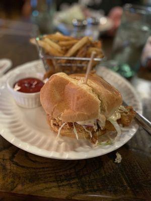 Chicken and fries