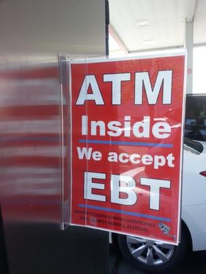 They take EBT and ATM