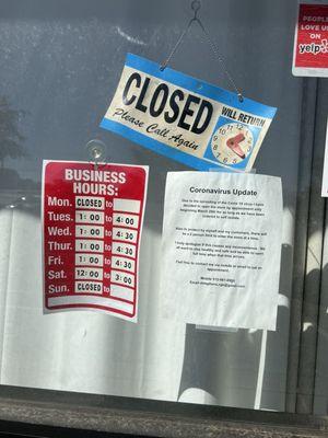 "Business hours"