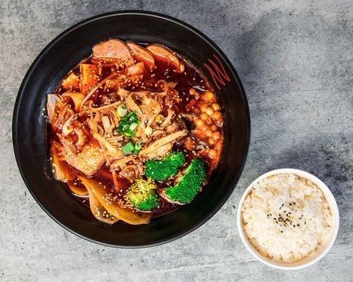 Spicy Hot Pot with Rice