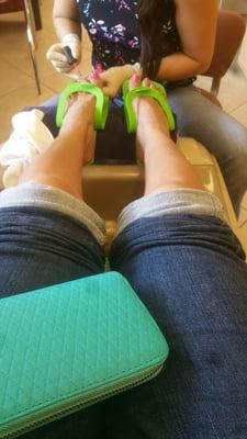 Getting my toes done