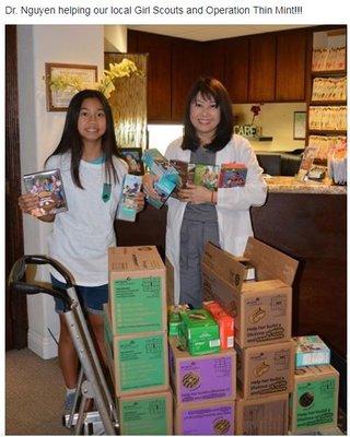 Helping our local girl scouts