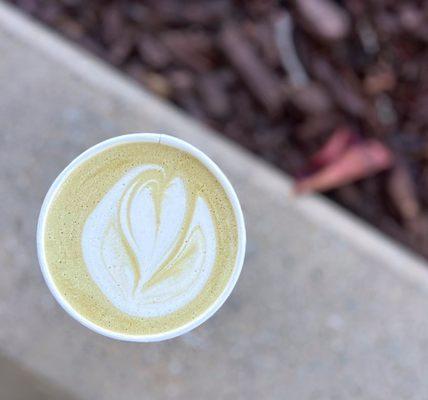 Hōji Latte w/ oat milk | 12 oz - $6