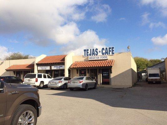 Store front in strip mall. Inside is bigger than it looks.