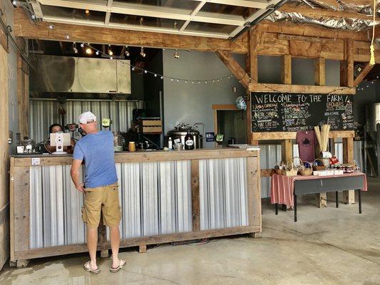 Inside the taproom