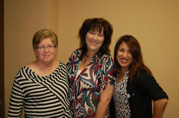 Rita Townsend, Linda Fields, and Michelle Martinez