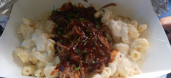 Brisket and gouda mac.. $15+ tax