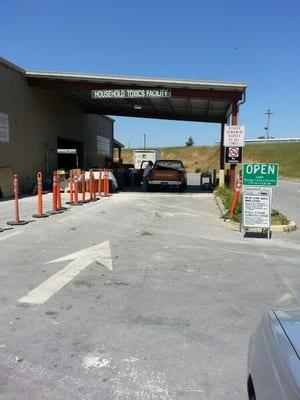 The entrance to Household Toxics Facility.