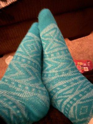 Love my socks I got here last night so warm and great price of $7.99