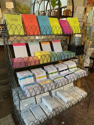 Stationary, cards for every occasion, and napkins galore!