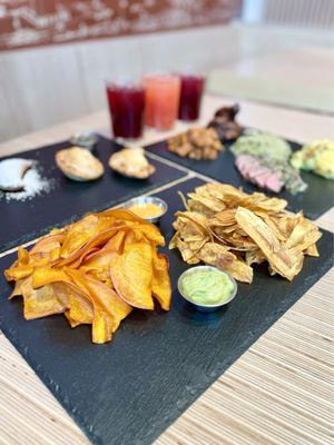 Promo shot: Sweet Potato Chips and Plantain Chips