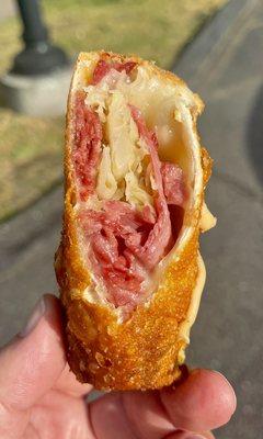 Reuben egg roll