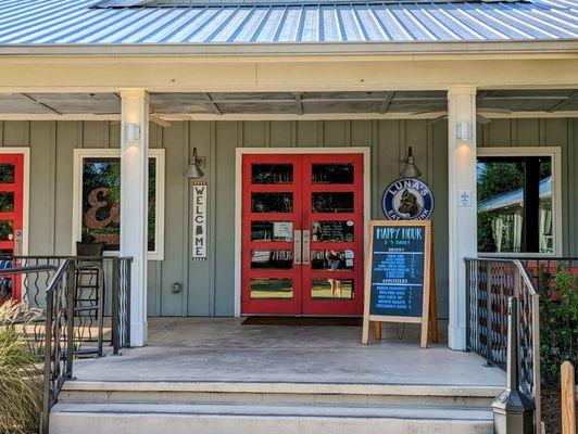 Exterior front door of restaurant