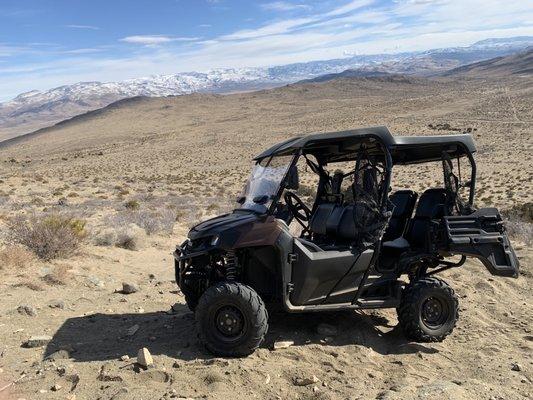 Location: Moon rock  This was the vehicle we rented from Nevada Adventure rentals it's very nice when going up the hills