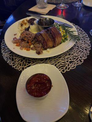 Bacon wrapped Meatloaf