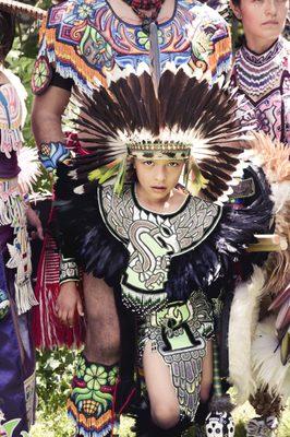 Young Aztec Dancer Attean Family Pow Wow