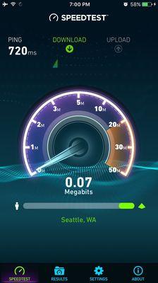 Blazing fast internet.  My college dorm room 20 years ago was faster.