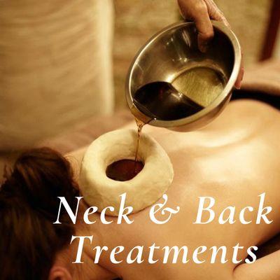 Warm Oil Application on the back to relieve pain & tension while nourishing the joints, muscles and connective tissue.