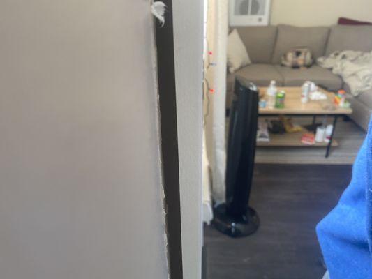 More gaps in front door/casing.