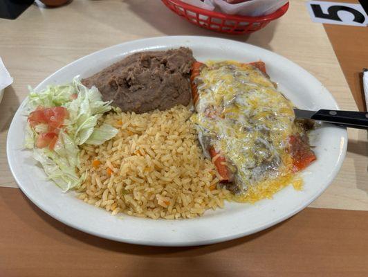 Enchilada plate