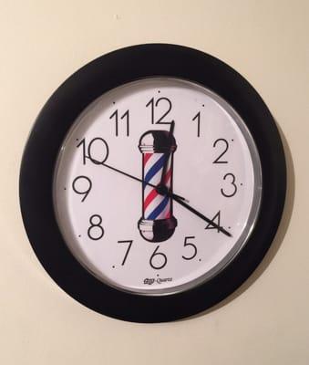 Yep, Ralph has a barbershop clock. Funny guy.