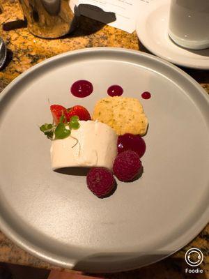 Bergamot panna cotta