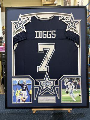 Framed Diggs jersey