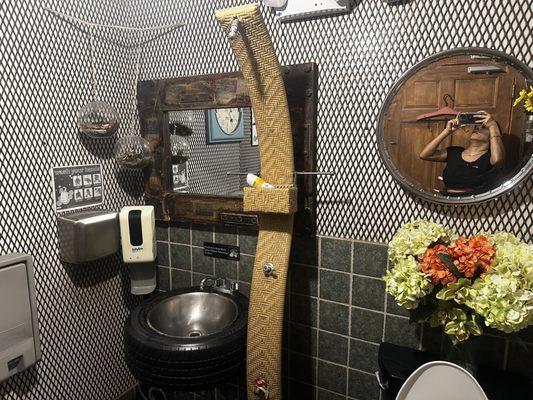 Interesting bathroom!