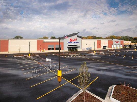 Blain's Farm and Fleet storefront in Grafton, WI