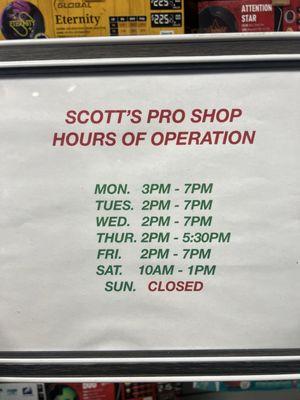 Hours of Operation