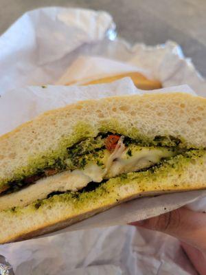 Chicken pesto panini