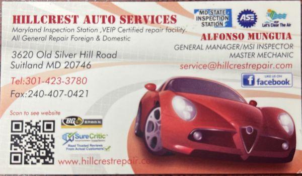 Hillcrest Automotive Services