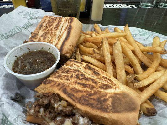 Garlic steak melt