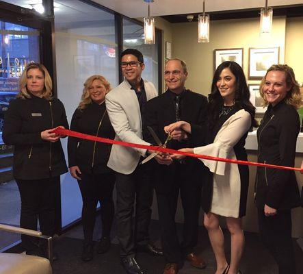 Grand opening with Northville Mayor Ken Roth and the Ajeless Team