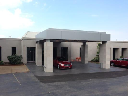 New car delivery area on the east side of our showroom.