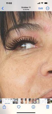 Eye lashes extensions $30 by Maria