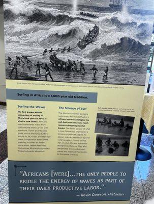 Their current exhibit; "Take Me to the Water"Histories of the Black Pacific by Dr. Caroline Collins!