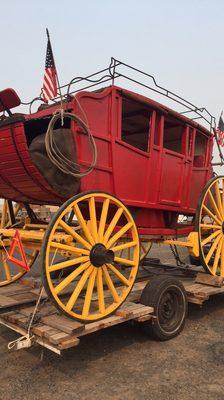 The New Basin Distilling Company stage coach.