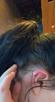 Helix piercing