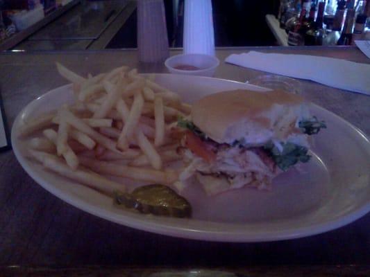 Crab cake sandwich, yum!!!