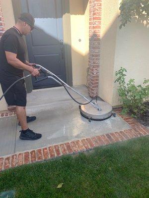 Pressure washing