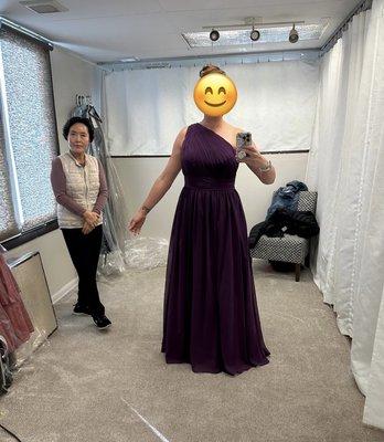 I should have taken a "before" picture to demonstrate just how miraculous the alterations were.