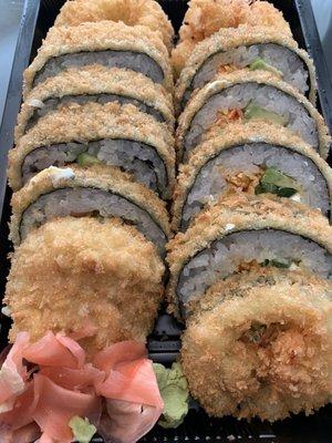 Two sushi rolls