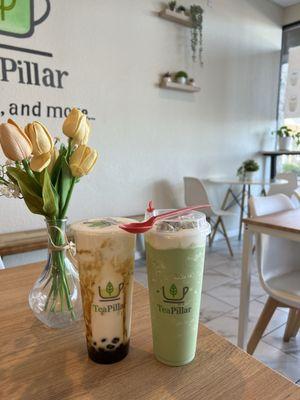 brown sugar boba and tea pillar special